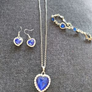 Sapphire jewelry set